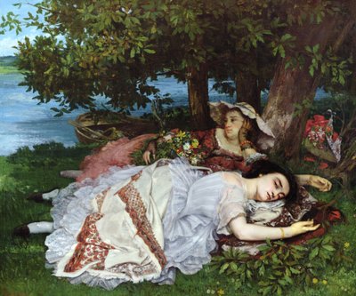 Girls on the Banks of the Seine, 1856-57 by Gustave Courbet